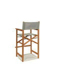 Director Teak Patio Square Bar Height Dining Set 3PC - LOOMLAN - HiTeak - Outdoor Dining Sets