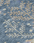 LOOMLAN Rugs Doris Blue Washable Indoor-Outdoor Rug