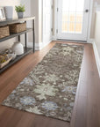 LOOMLAN Rugs Doris Brown Washable Indoor-Outdoor Rug