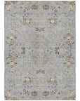 LOOMLAN Rugs Doris Gray Washable Indoor-Outdoor Rug