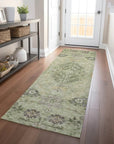 LOOMLAN Rugs Doris Green Washable Indoor-Outdoor Rug