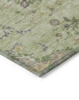 LOOMLAN Rugs Doris Green Washable Indoor-Outdoor Rug