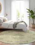 LOOMLAN Rugs Doris Green Washable Indoor-Outdoor Rug