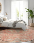 LOOMLAN Rugs Doris Orange Washable Indoor-Outdoor Rug