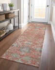 LOOMLAN Rugs Doris Orange Washable Indoor-Outdoor Rug