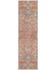LOOMLAN Rugs Doris Orange Washable Indoor-Outdoor Rug