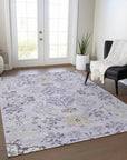 Doris Purple Washable Indoor - Outdoor Rug - LOOMLAN - LOOMLAN Rugs - Outdoor Rugs