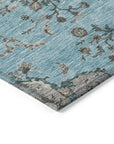 LOOMLAN Rugs Doris Sky Washable Indoor-Outdoor Rug