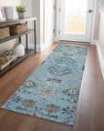 LOOMLAN Rugs Doris Sky Washable Indoor-Outdoor Rug