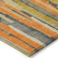 LOOMLAN Rugs Dunae Orange Washable Indoor-Outdoor Rug