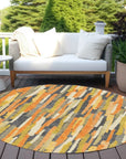LOOMLAN Rugs Dunae Orange Washable Indoor-Outdoor Rug