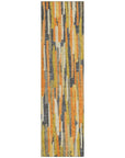 LOOMLAN Rugs Dunae Orange Washable Indoor-Outdoor Rug