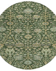 LOOMLAN Rugs Echo Green Washable Indoor-Outdoor Rug