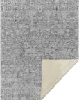 Parallel Bands Grey Washable Indoor-Outdoor Rug