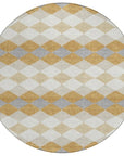 LOOMLAN Rugs Eira Gold Washable Indoor-Outdoor Rug