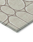 LOOMLAN Rugs Elantra Beige Washable Indoor-Outdoor Rug