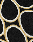 LOOMLAN Rugs Elantra Black Washable Indoor-Outdoor Rug