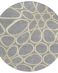 LOOMLAN Rugs Elantra Gray Washable Indoor-Outdoor Rug