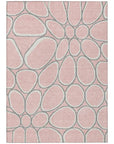 LOOMLAN Rugs Elantra Pink Washable Indoor-Outdoor Rug