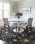 LOOMLAN Rugs Elara Black Washable Indoor-Outdoor Rug