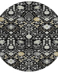 LOOMLAN Rugs Elara Black Washable Indoor-Outdoor Rug