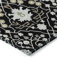 LOOMLAN Rugs Elara Black Washable Indoor-Outdoor Rug