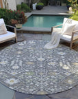 LOOMLAN Rugs Elara Charcoal Washable Indoor-Outdoor Rug
