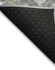 LOOMLAN Rugs Elara Charcoal Washable Indoor-Outdoor Rug