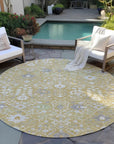 LOOMLAN Rugs Elara Gold Washable Indoor-Outdoor Rug