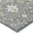LOOMLAN Rugs Elara Gray Washable Indoor-Outdoor Rug
