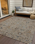 LOOMLAN Rugs Elara Taupe Washable Indoor-Outdoor Rug