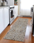 LOOMLAN Rugs Elara Taupe Washable Indoor-Outdoor Rug
