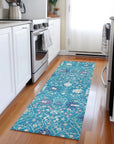 LOOMLAN Rugs Elara Teal Washable Indoor-Outdoor Rug
