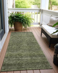 LOOMLAN Rugs Elaria Green Washable Indoor-Outdoor Rug