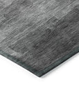 LOOMLAN Rugs Elarune Gray Washable Indoor-Outdoor Rug