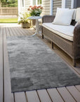 LOOMLAN Rugs Elarune Gray Washable Indoor-Outdoor Rug