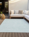 Eleya Blue Washable Indoor - Outdoor Rug - LOOMLAN - LOOMLAN Rugs - Outdoor Rugs