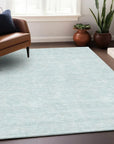 Eleya Blue Washable Indoor - Outdoor Rug - LOOMLAN - LOOMLAN Rugs - Outdoor Rugs