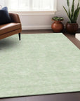 LOOMLAN Rugs Eleya Green Washable Indoor-Outdoor Rug