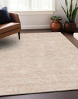 LOOMLAN Rugs Eleya Orange Washable Indoor-Outdoor Rug