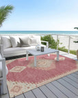 LOOMLAN Rugs Elira Blush Washable Indoor-Outdoor Rug