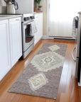 LOOMLAN Rugs Elira Brown Washable Indoor-Outdoor Rug