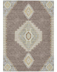 LOOMLAN Rugs Elira Brown Washable Indoor-Outdoor Rug