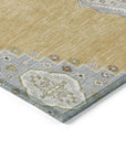 LOOMLAN Rugs Elira Gold Washable Indoor-Outdoor Rug