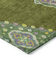 LOOMLAN Rugs Elira Green Washable Indoor-Outdoor Rug
