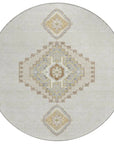 LOOMLAN Rugs Elira Ivory Washable Indoor-Outdoor Rug