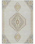 LOOMLAN Rugs Elira Ivory Washable Indoor-Outdoor Rug