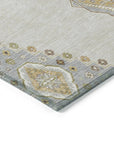 LOOMLAN Rugs Elira Ivory Washable Indoor-Outdoor Rug
