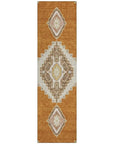 LOOMLAN Rugs Elira Orange Washable Indoor-Outdoor Rug