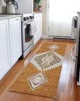 LOOMLAN Rugs Elira Orange Washable Indoor-Outdoor Rug
